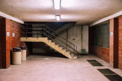 Wasted basement space in a house before remodeling