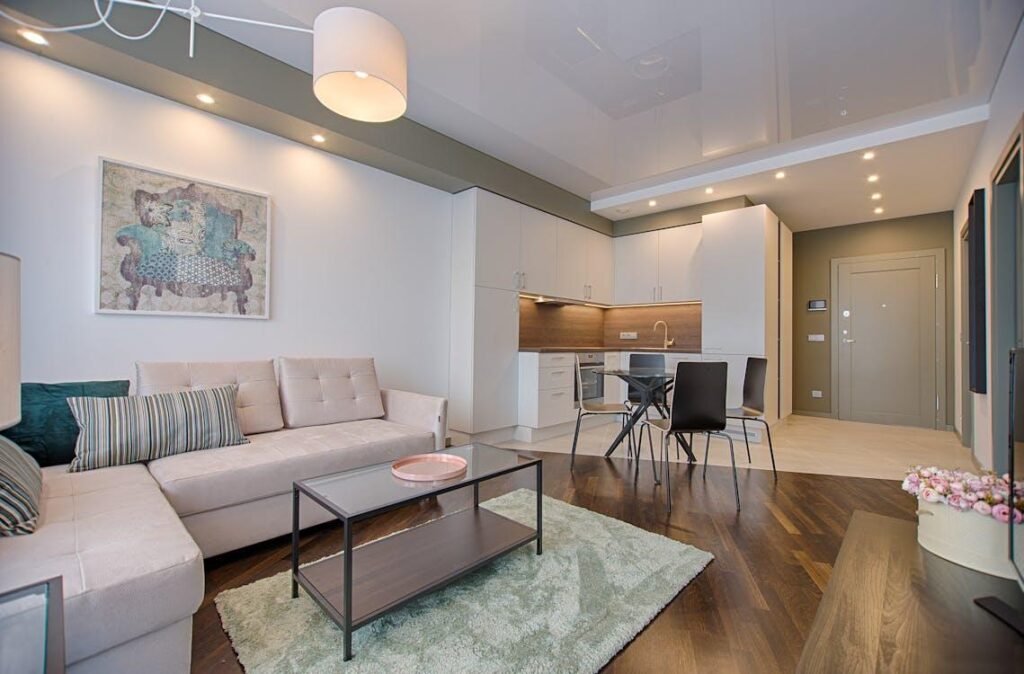 Modern basement remodel